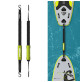 Trailer Leash 8’ - Black/Fluo Color - 8’5’’ / 260 cm - HSPCNQ005095 - hydrosport Cressi